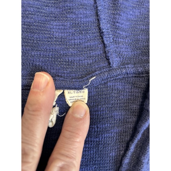 Roxy Womens Blue Pull Over XL Hooded Scoop Neck Sweatshirt - Picture 5 of 7